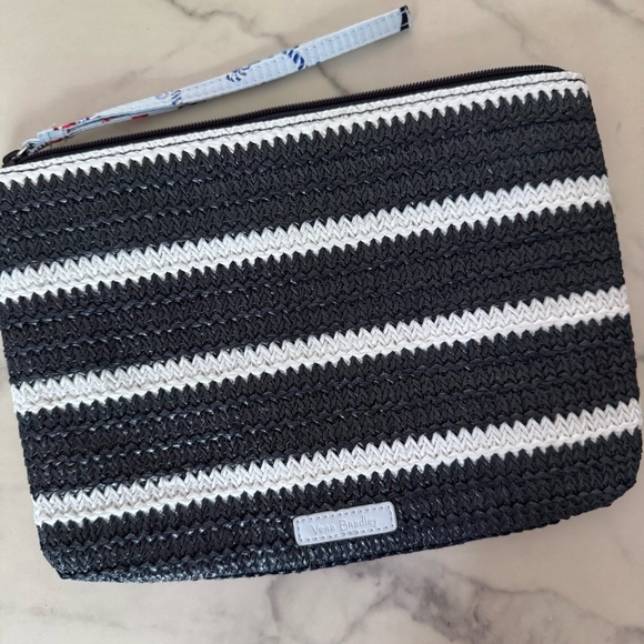 Vera Bradley Anchors Aweigh Straw Wristlet - Picture 2 of 7